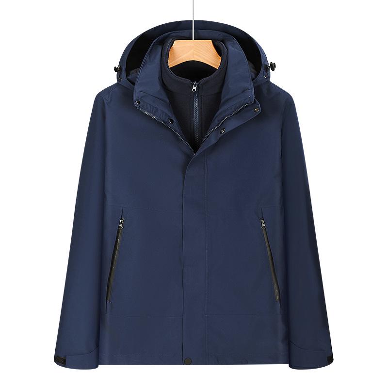 Unisex Luotuo 3-in-1 Outdoor Hiking Softshell Jacket: Windproof, Waterproof, Lightweight 2XL