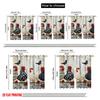 2pcs,2D Plane Printing Curtains Roller Blinds Patterned Chickens Polyester (without Rod) Decorations Inside Perfect for Living