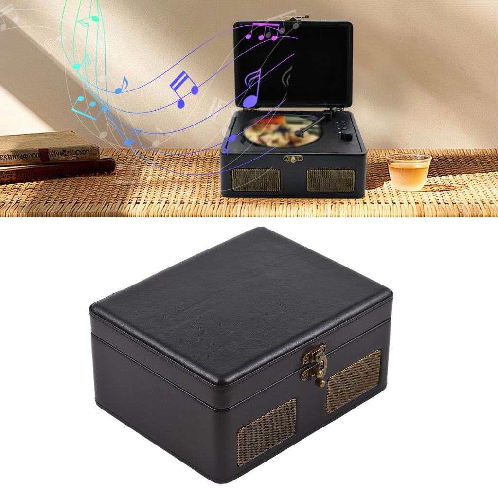 Retro CD Player Multifunctional Tray Type BT Player Turntables USB Drive Playback Portable CD Player with Remote