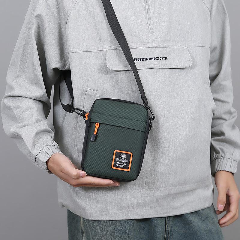 Men's Waterproof Casual Shoulder Bag Multi-Functional Outdoor Crossbody Bag Phone Bag