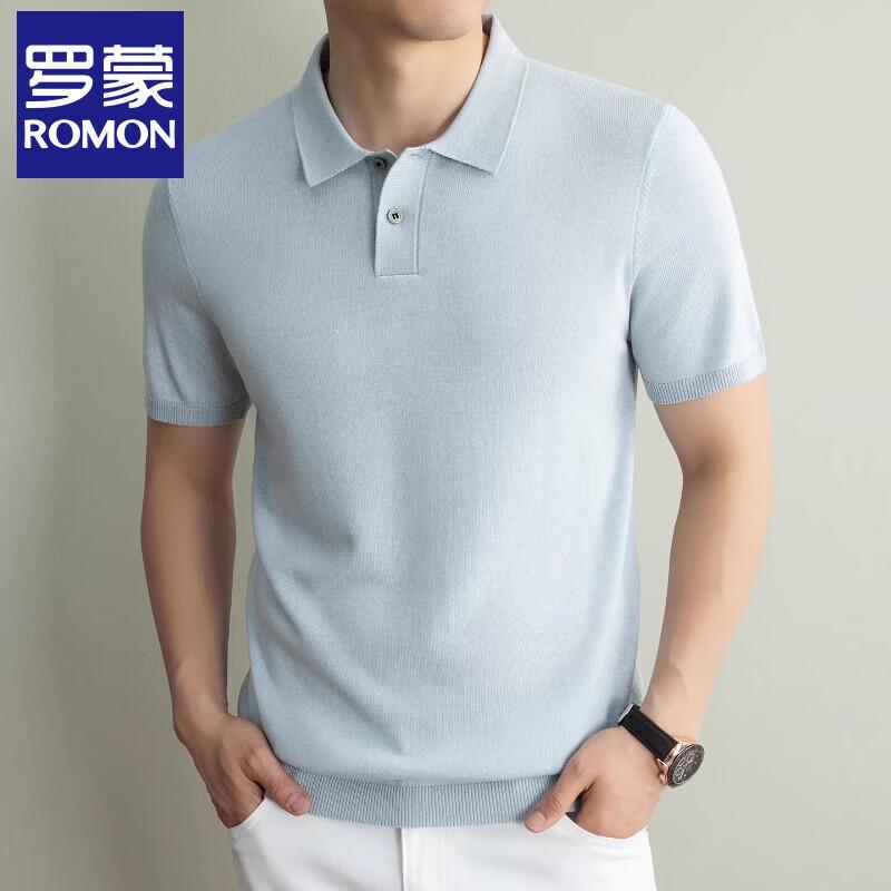 Luomeng Men s Old Money Style Tencel Blend Polo Shirt 2XL