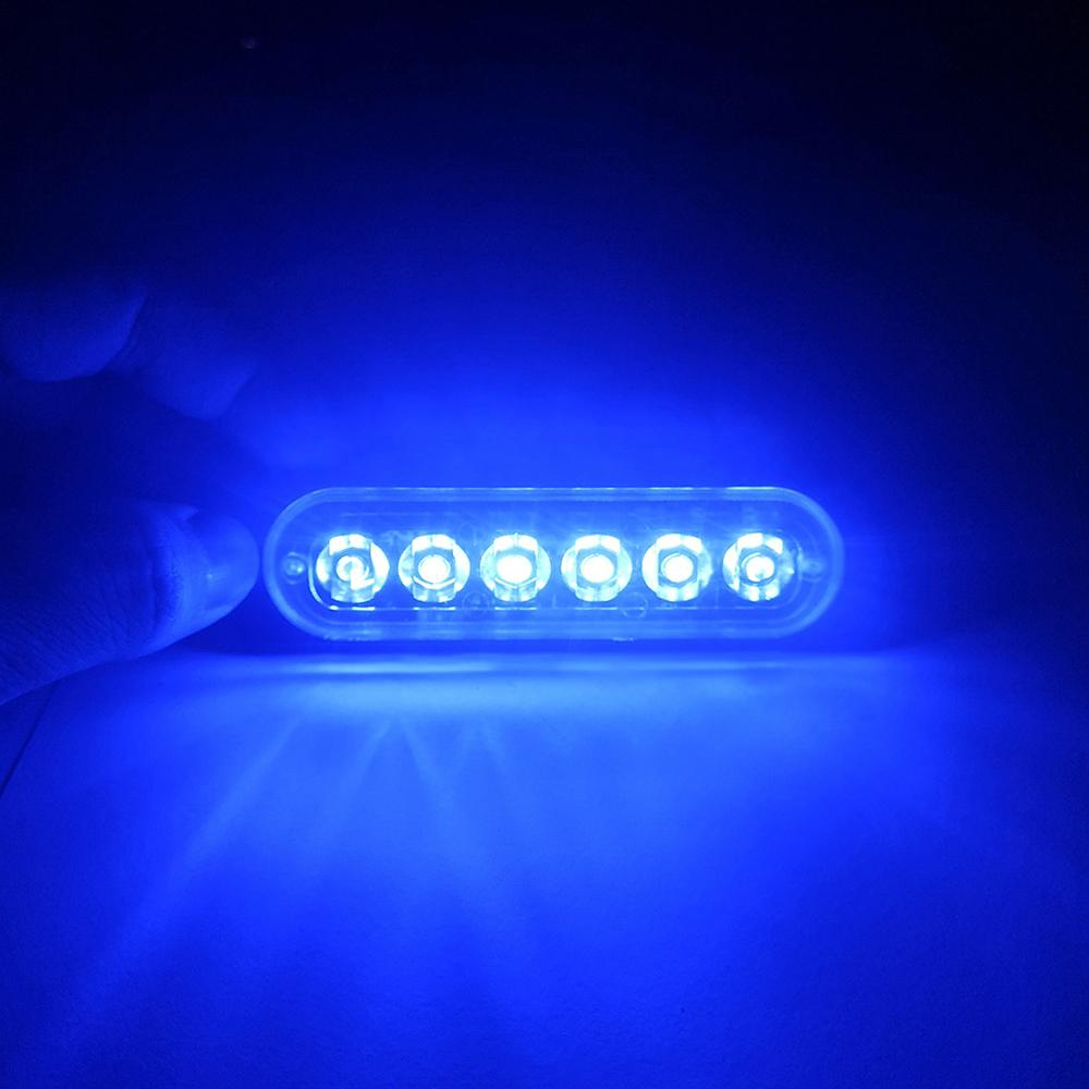 Led Strobe Light Flashing Grille Lights Car Emergency Light 6Led Warn Light Police Lights For Car Truck Strobe Led Light 12V 24V
