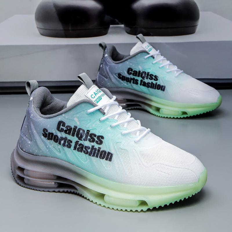 Men's shoes new spring youth leisure sports running luminous soft-soled coconut light dad shoes