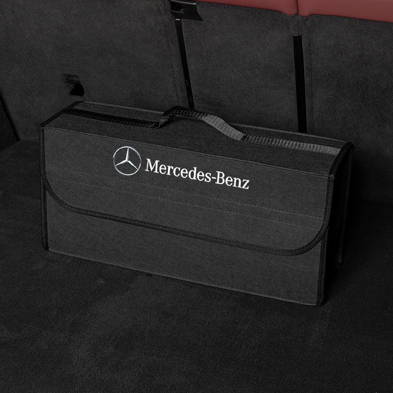 ULA5 Car Interior Trunk Organizer Felt Cloth Storage Bag For Mercedes Benz AMG GLE GLS CLA CLE GLC CLS GLA W223 W213 W206 W464 W247
