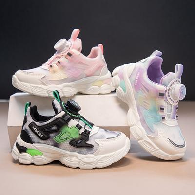 Dziewczęce trampki jesienne nowe oddychające buty z siateczki dla chłopców buty dla taty miękkie dno antypoślizgowe dziecięce buty do biegania