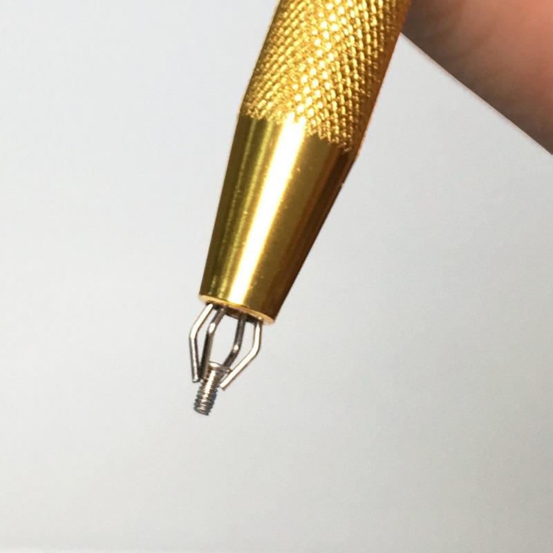 2pcs Component Grabber Four Claw Electronic Component IC BGA Chip Gripper Extractor Screw Picker Pick Up Pen Jewelry Repair