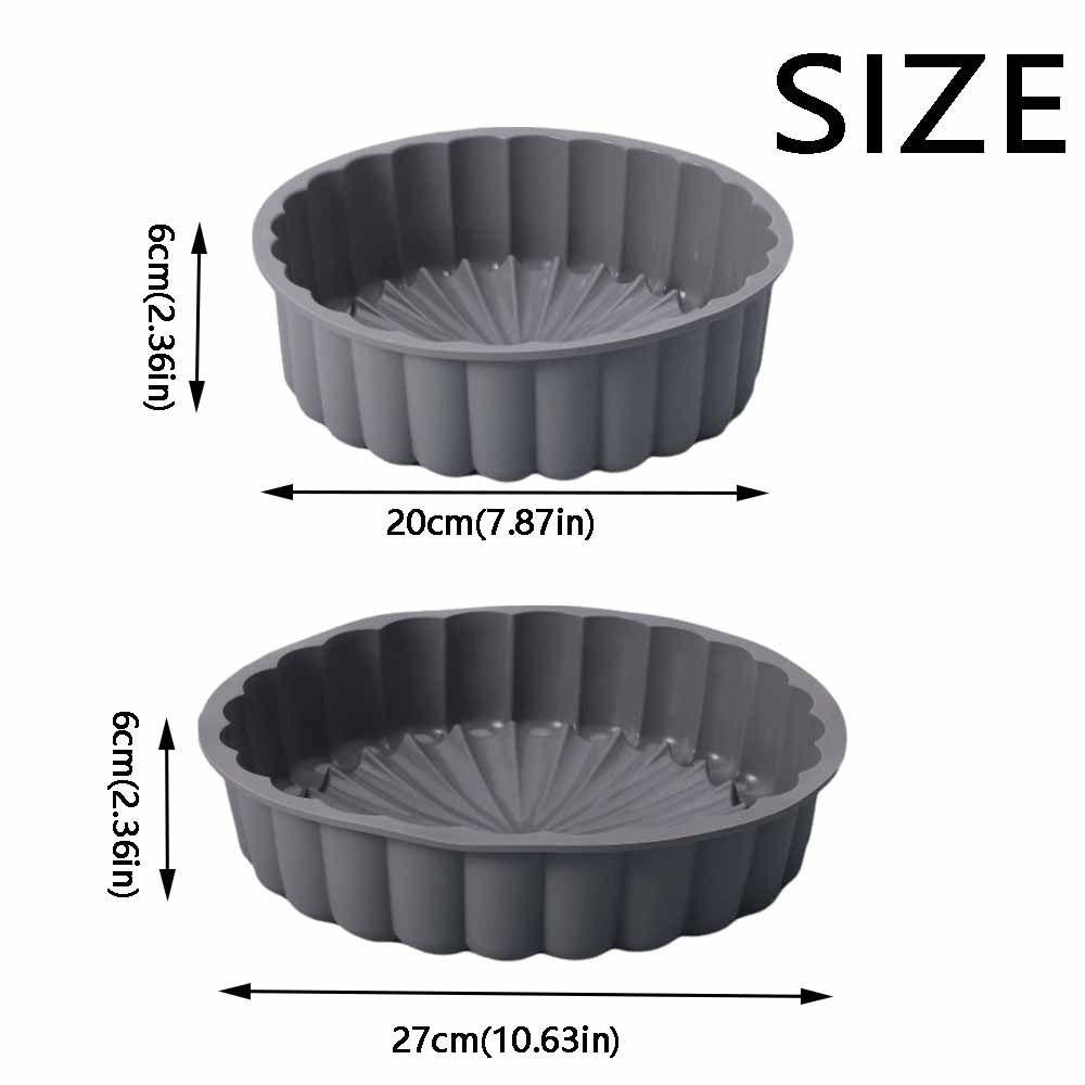 Non-Stick Silicone Cake Mold Heat Resistant Cake Baking Mold Round Cake Mold Kitchen Bakeware