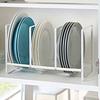Kitchen Countertop Dish Storage Rack Heavy Duty Carbon Steel Plate Pan Pot Lid Drying Rack Multifunctional Vinyl Record Organizer Holder