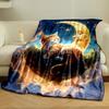 Cat Moon Nest Print Blanket bedroom Blanket for Livingroom Couch lunch break Soft throw for Friend's festival Gift