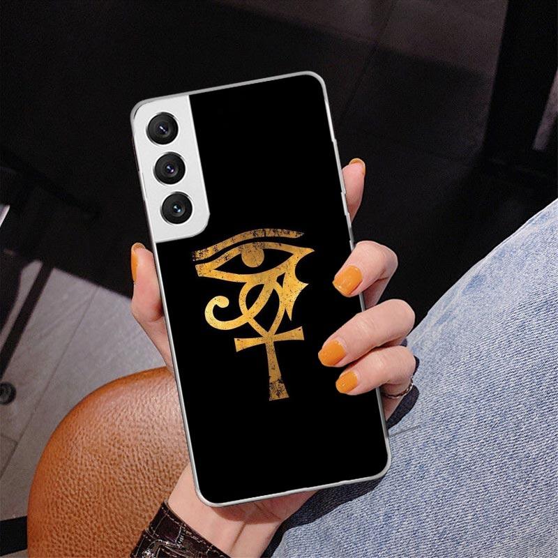 Sacred Eye of Horus Egypt Fresco Phone Case For Samsung Galaxy S24 S25 Edge S26 Ultra S23 S22 S21 Plus S20 FE + Personalized Pri