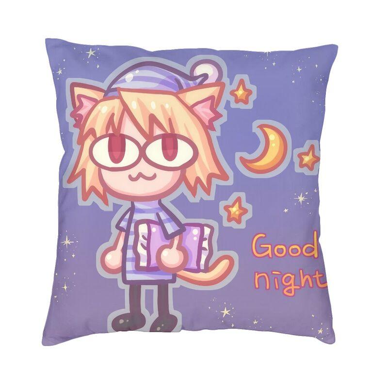 

Neco Arc Goog Night Cushion Cover 40x40 Home Decorative 3D Print Anime Manga Throw Pillow Case for Living Room Double Side 30x30cm 12x12in