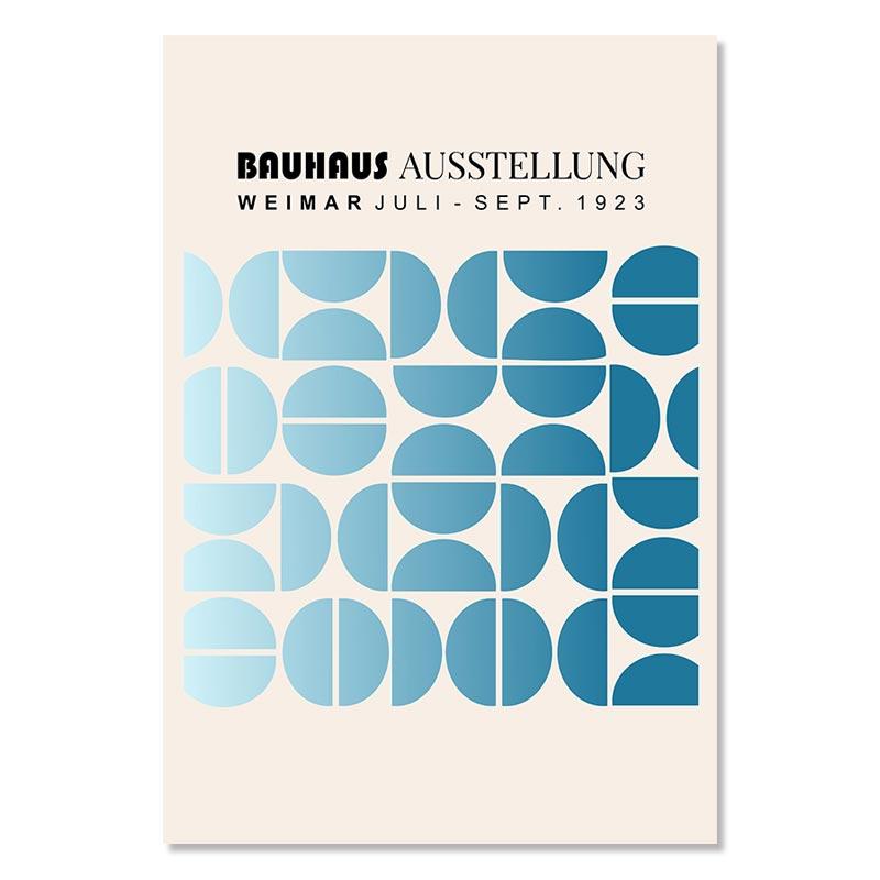 Bauhaus Abstract Minimalist Geometric Poster Vintage Color Block Canvas Paintings Wall Art Print Picture Living Room Home Decor