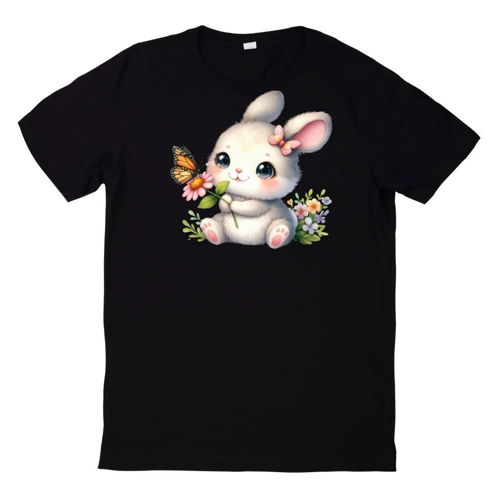 T-Shirt Niedliches Tier mit Wildblumen XXXL