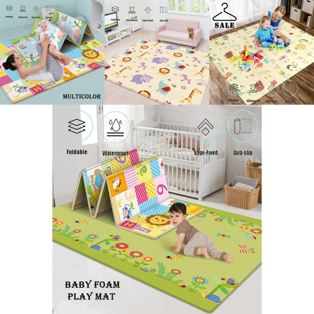 Double Sided Foldable Foam Play Mats Waterproof Anti-slip Thick Picnic Mat
