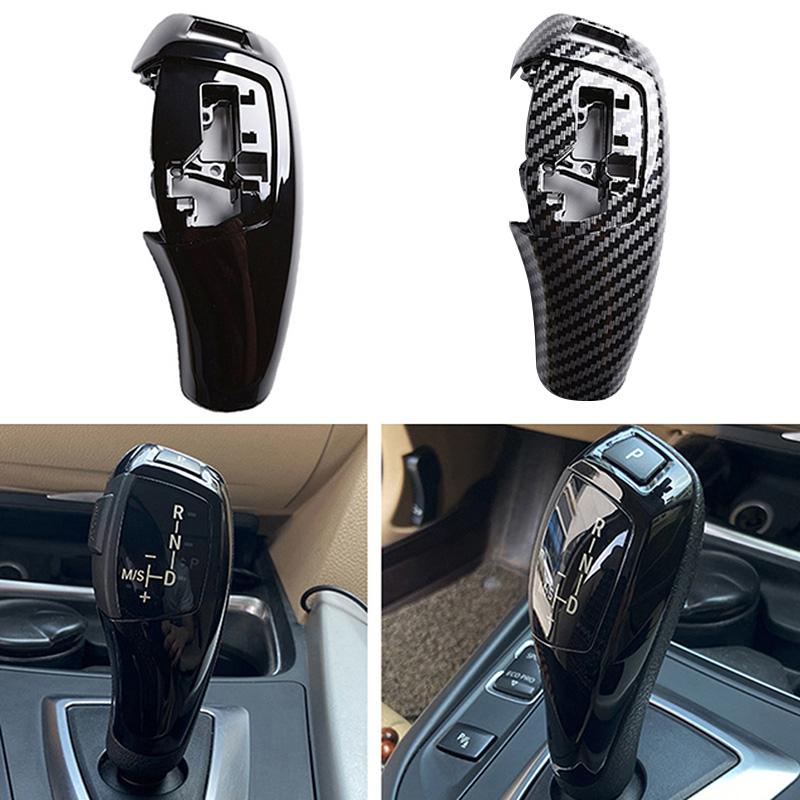 Car Gear Stick Shift Knob Handle Cover For BMW 1 2 3 4 5 6 7 Series F20 F21 F22 F23 F30 F31 X3 F25 X4 F26 LHD Auto Accessories