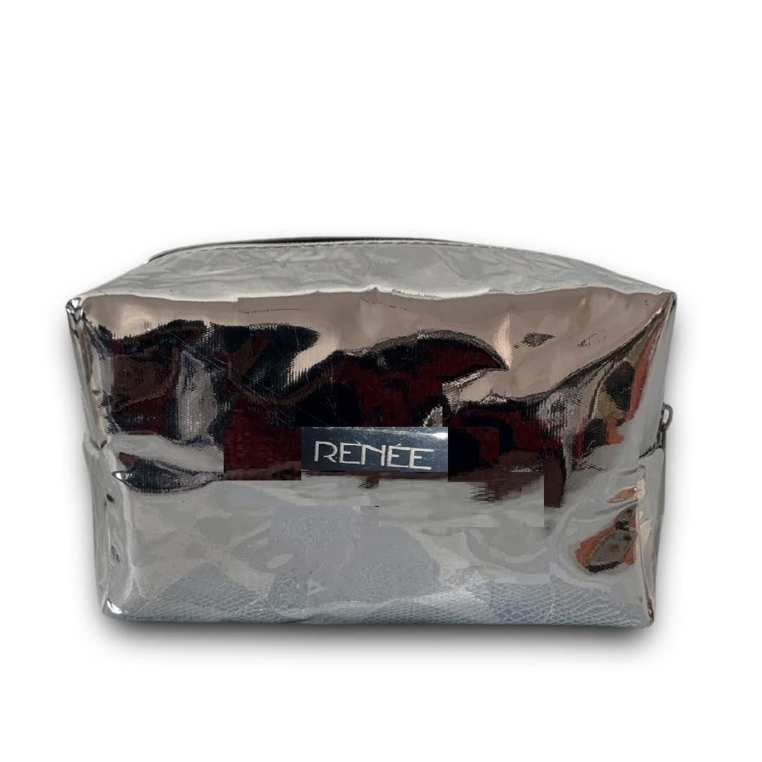 

@ Cosmetic Makeup Pouch Bag Travel Organizer Kit Silver 104g Zr-2925-60%Off