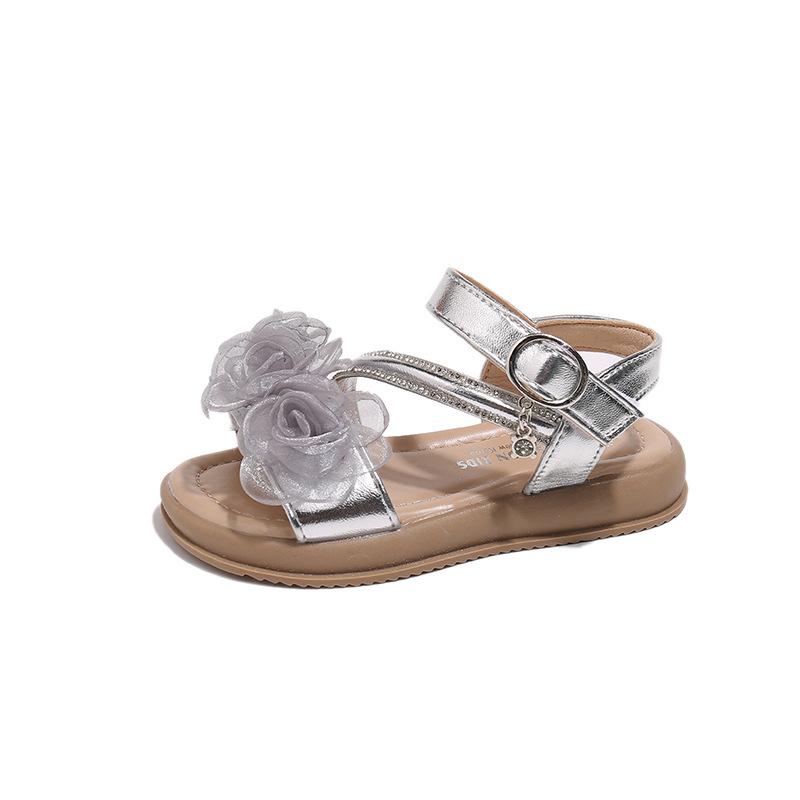 

Summer Shoes - Sandals - Girls Shoes - Beach Shoes 23 серебряный