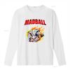 Madball Mad Ball Logo T Shirt Unique Design with Flaming and Bold Font Perfect for Streetwear Enthusiasts Vintage Washed