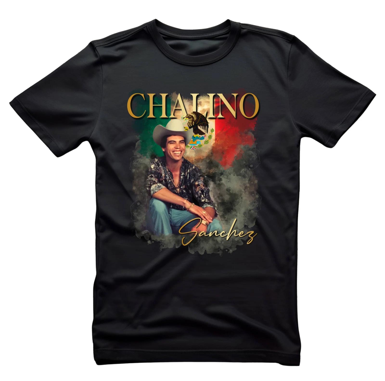

Chalino Sanchez Black Short Sleeve Cotton T-shirt Unisex Size Black Shirts S