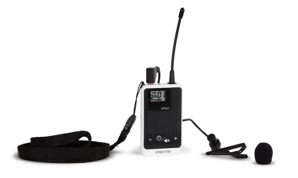 

Fonestar TOUR-1T - Wireless tourist guide system - microphone + receiver, Fonestar чорний