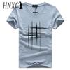 HNXC Bavlněné tričko s krátkým rukávem Pánská móda Košile s volným polovičním rukávem Košile s potiskem