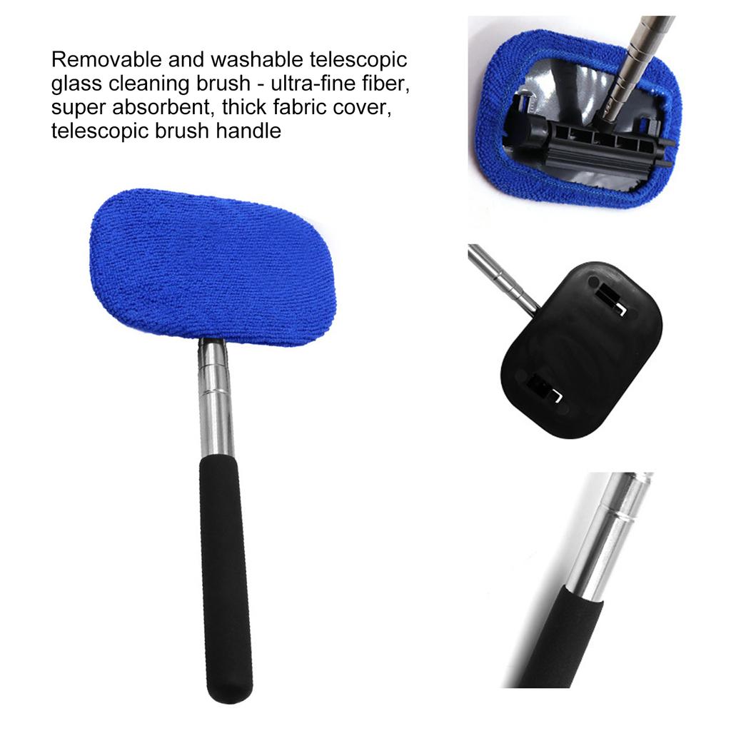 Car Wash Brush with Telescopic Handle Car Wash Mop Long Handle Multifunctional Cleaning Brush for Car Home Window