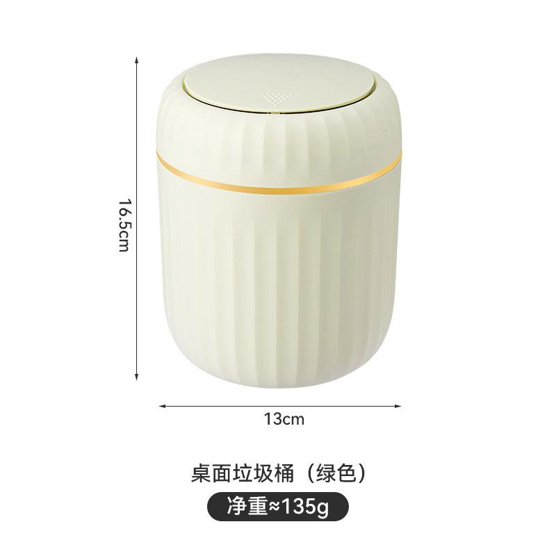 Mini Desktop Prullenbak met Deksel Afvalbak Organizer Slaapkamer Kantoor Bureau Opbergdoos Gemaakt Duurzaam Plastic Huishoudelijke Benodigdheden