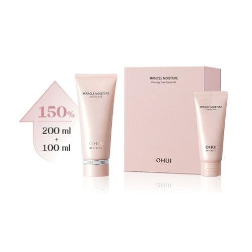 OHUI Miracle Moisture Cleansing Foam set set
