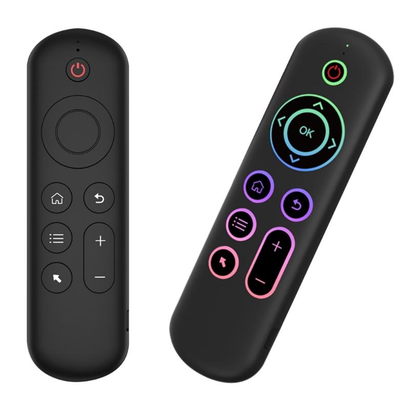 Remote Control with/No Backlit BLE5.2 2.4G Fly Mouse Voice Remote Control 6axis Gyroscope Double Modes