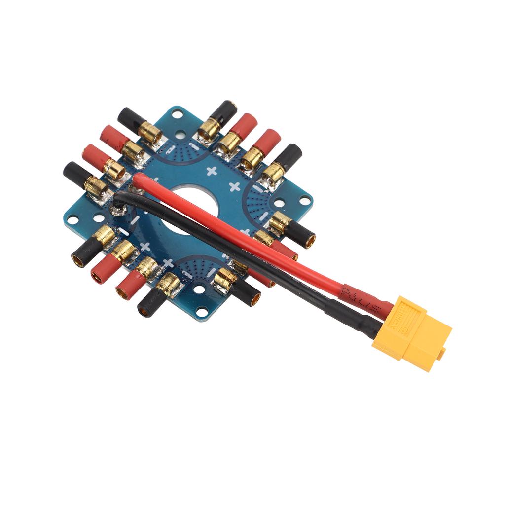 ESC Power Supply Distribution Board Connection Board with XT60 Plug 3.5mm Banana Connectors for RC