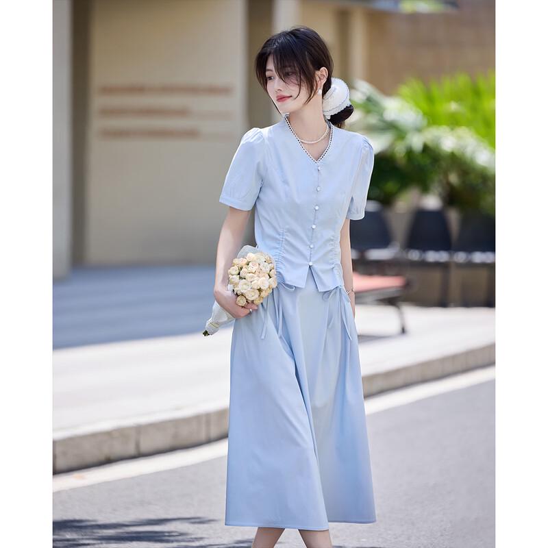 TERRE BLEUE Women s Casual Summer Skirt Set XL