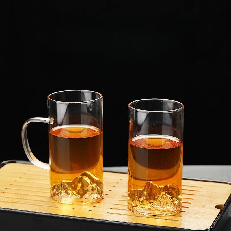 Guanshan Cup High Temperature Resistant Glass Wine Cup Household Sun Fruit Wine Tea Cup Tea Whiskey Cup High Borosilicate Water Cup