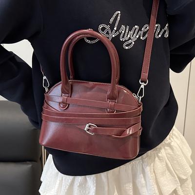 Fashion Messenger Small Square Bag Women's 2025 Spring New Handbag Foreign Style Simple High Value Portable Women's Bag
