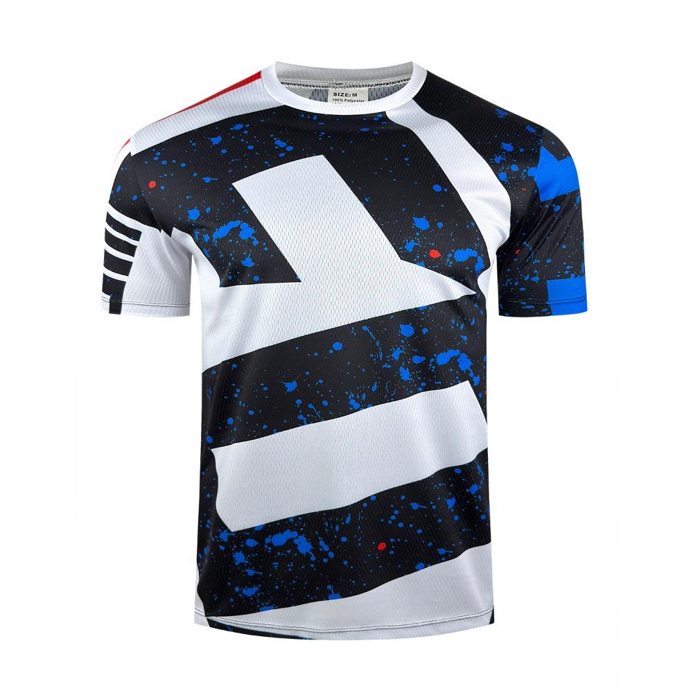 Men’s white Black Mountain Bike Jersey Shirts Lightweight Breathable