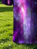 [Print Design - Not Textured] High Saturation Purple Pink Cosmic Galaxy Nebula Starry Sky Print Men'S Polo Shirt, Smooth Sci-Fi Vacation Street Top