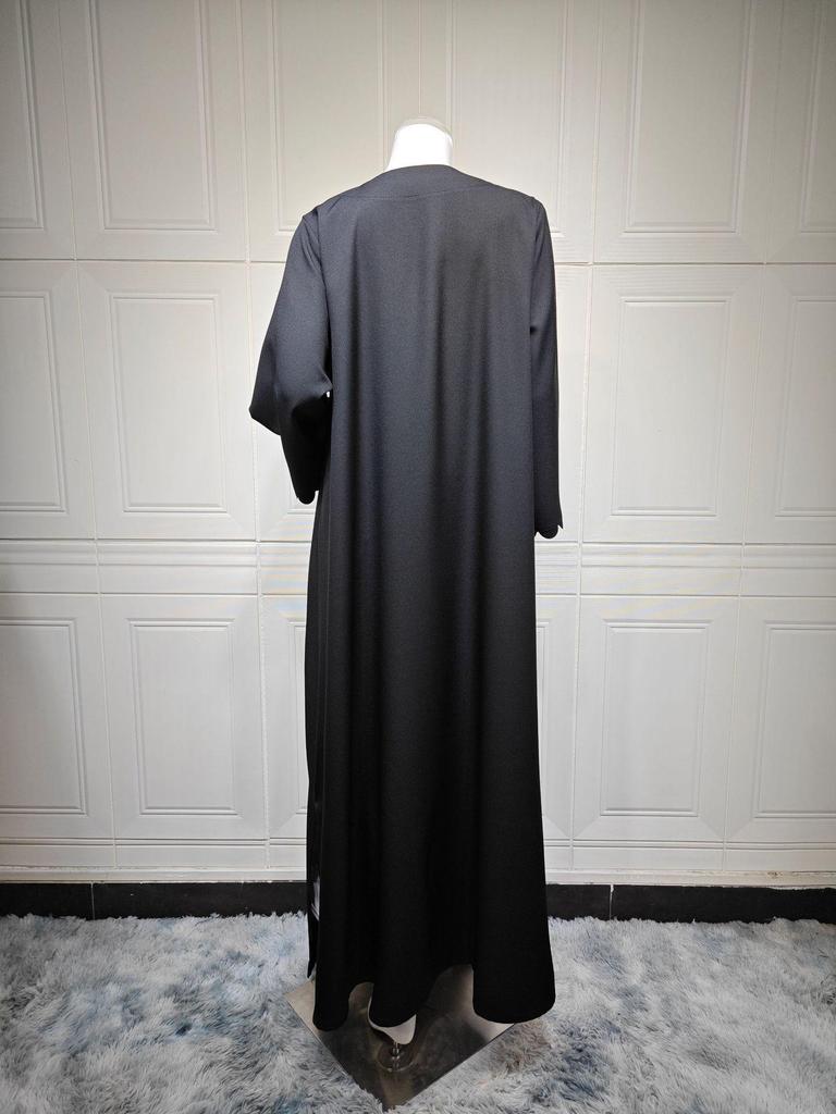 Elegantes zweiteiliges Set aus Cardigan und Hijab - 2025 TikTok Mode, Dubai & Türkei Edition