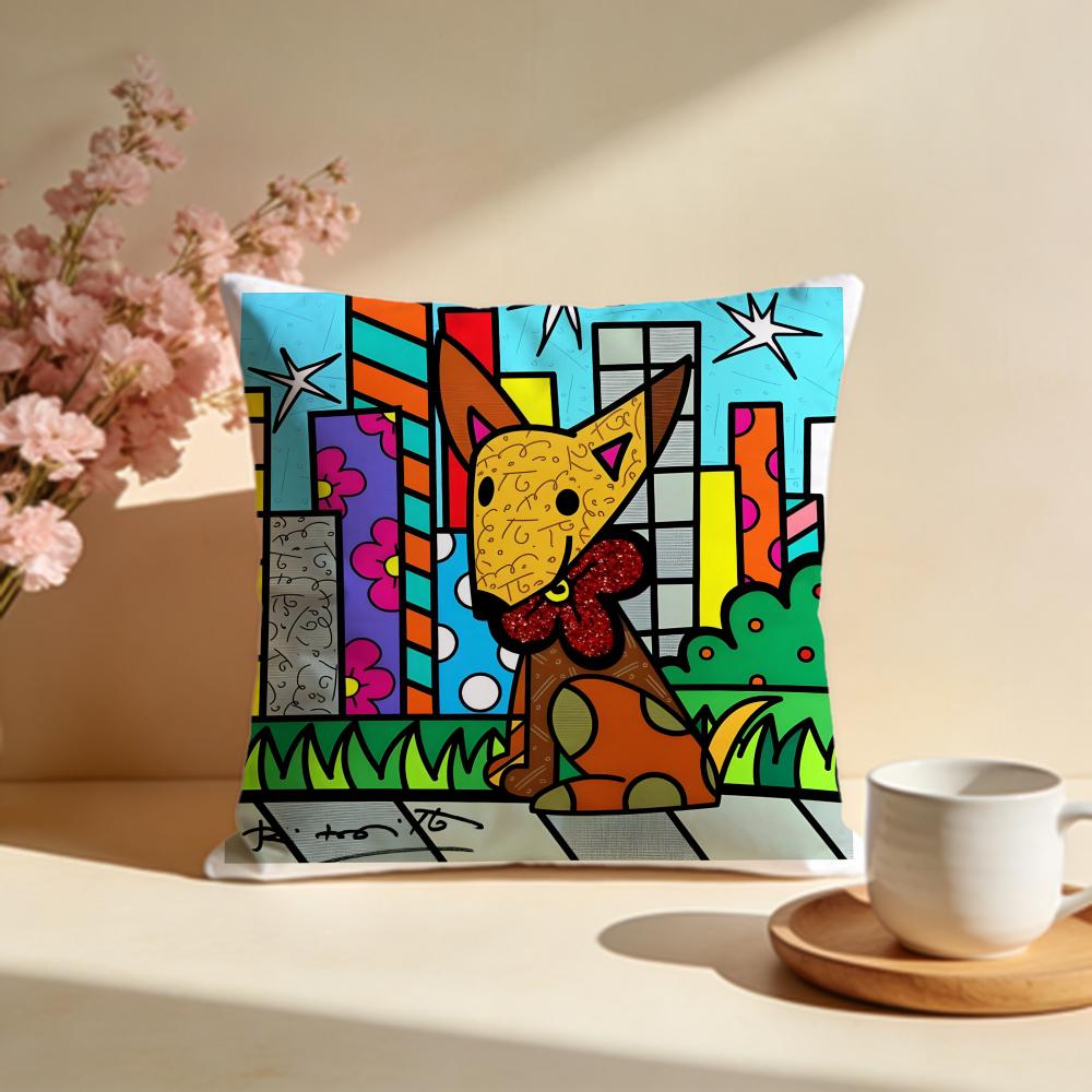 Popular BBrittoable Cushion Cover Stylish Washable Pillow Cover Ideal for Couch Bedroom Car Decoration