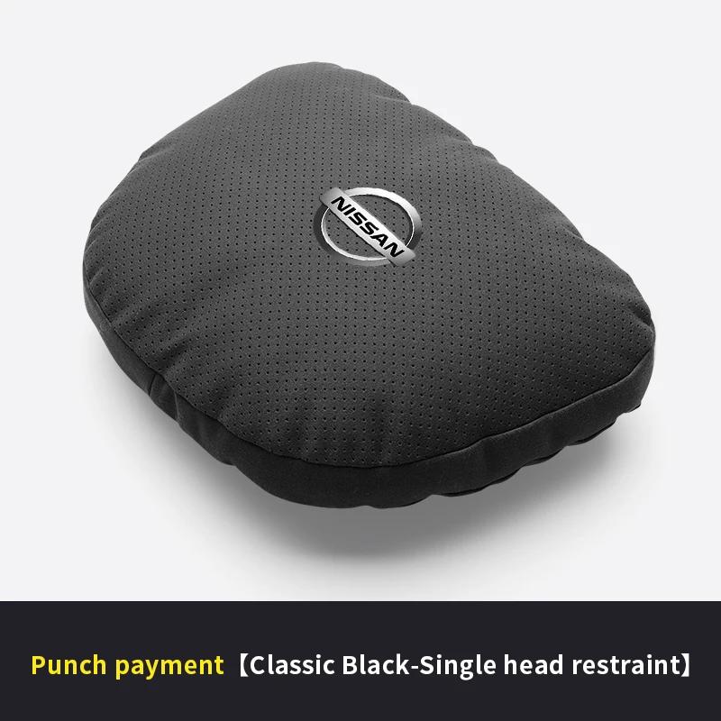 lfcsw2 Nissan Qashqai Juke X-Trail Patrol Note Leaf Altima Maxima Micra Car Headrest Neck Support Seat Lumbar Cushion Soft Neck Pillow