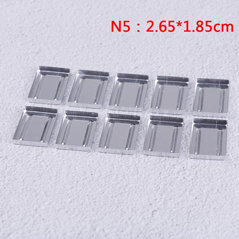 Aluminum Square Empty Eyeshadow Pans Makeup Pigment Palette Powder Storage Case DIY Cosmetic Tools 10PCS 6 Sizes