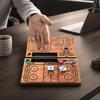 Yangyizhi Wooden Hockey Dice Game, Family Night Party Tabletop Game with & Pegs, Competitive Board for Kids, Teen, Adults