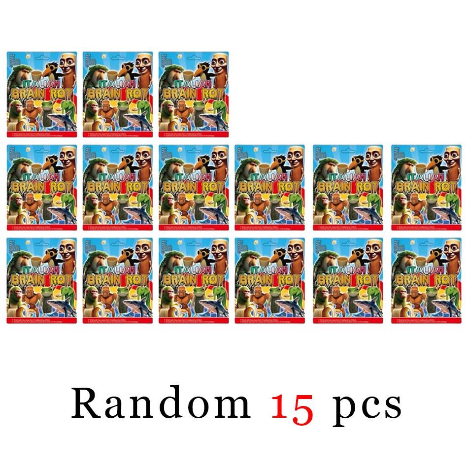 Italian Brainrot Tung Sahur Figure Toy Tralalero Tralala Figures Bombardino Crocodilo Shimpanzini Bananini Model Decor Doll Gift