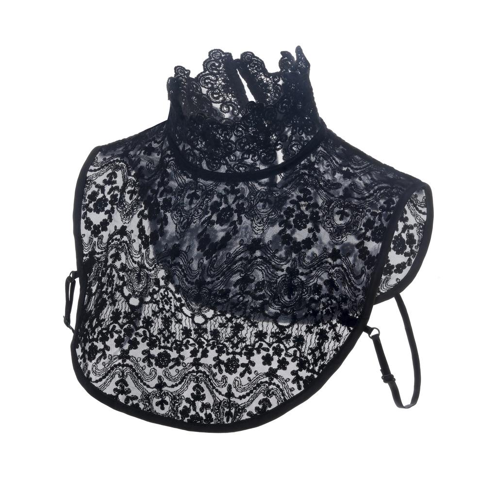 Perfect Match Cotton Wire Mesh Fake Collar Korean Sweater Decorative Collar Women'S Versatile Lace Collar