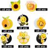 Honey Bumble Bee Hanging Swirl Decorations, 32PCS Bee Party Decorations Foil Ceiling Streamers Honey Bee Themed Birthday Party Baby Shower Gender
