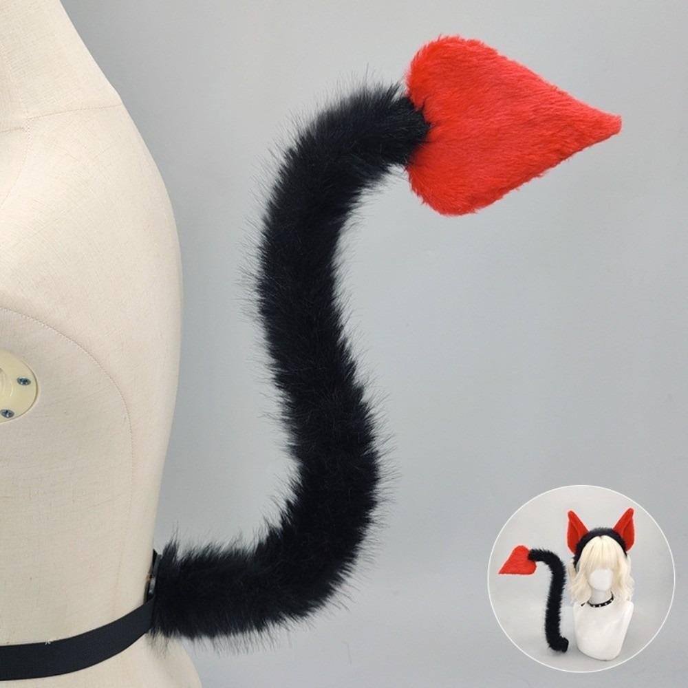 Furry Cat Ears 3D Devil's Sweetheart Tail Fashion Halloween Costume Cosplay Props All Saints' Day