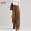 Esprit Women's Wool-Blend High-Waist Wide-Leg Trousers