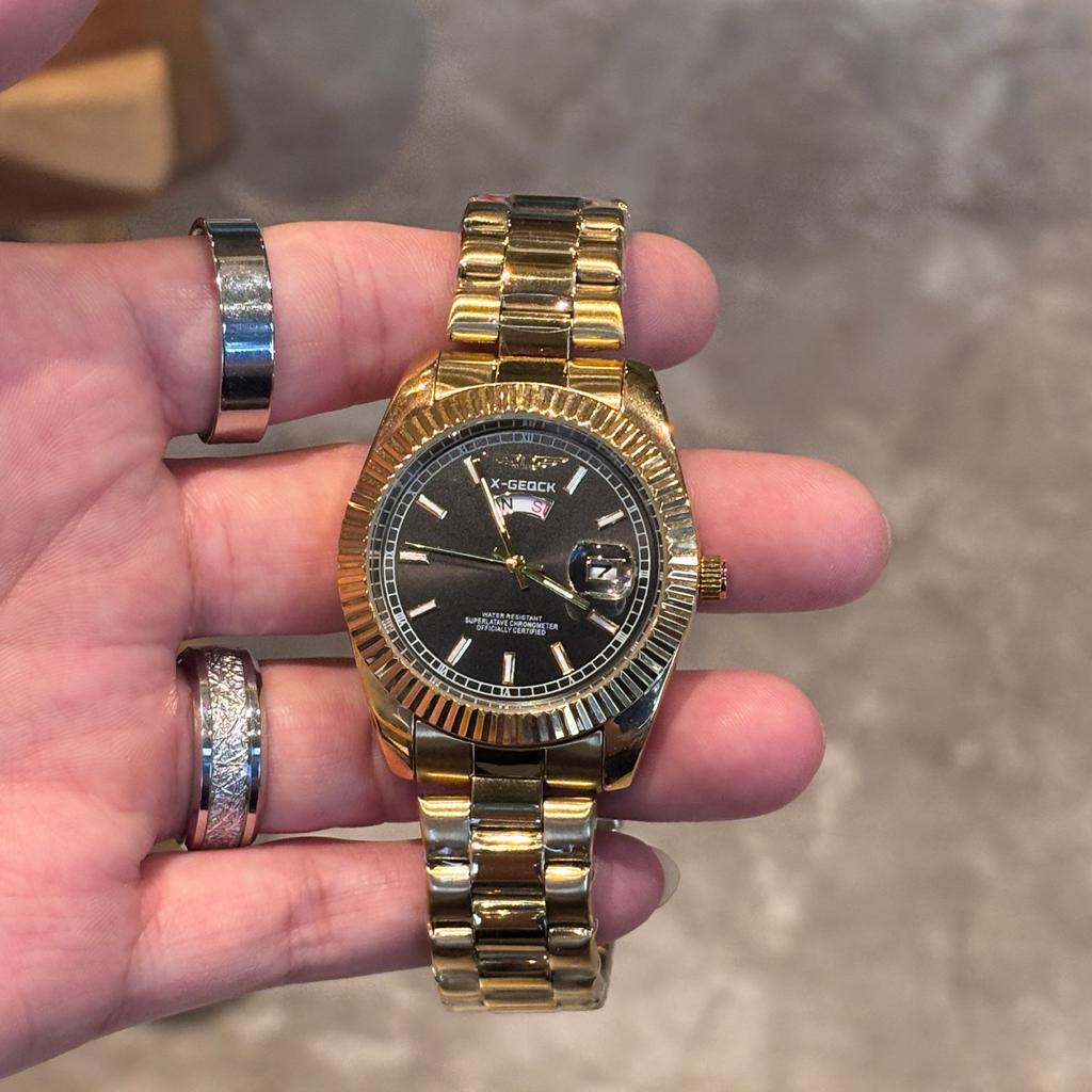 New Watch Men'S Steel Belt High Value Casual Classic Double Calendar Luminous Men'S Watch Simple Atmosphere Quartz Men'S Watch