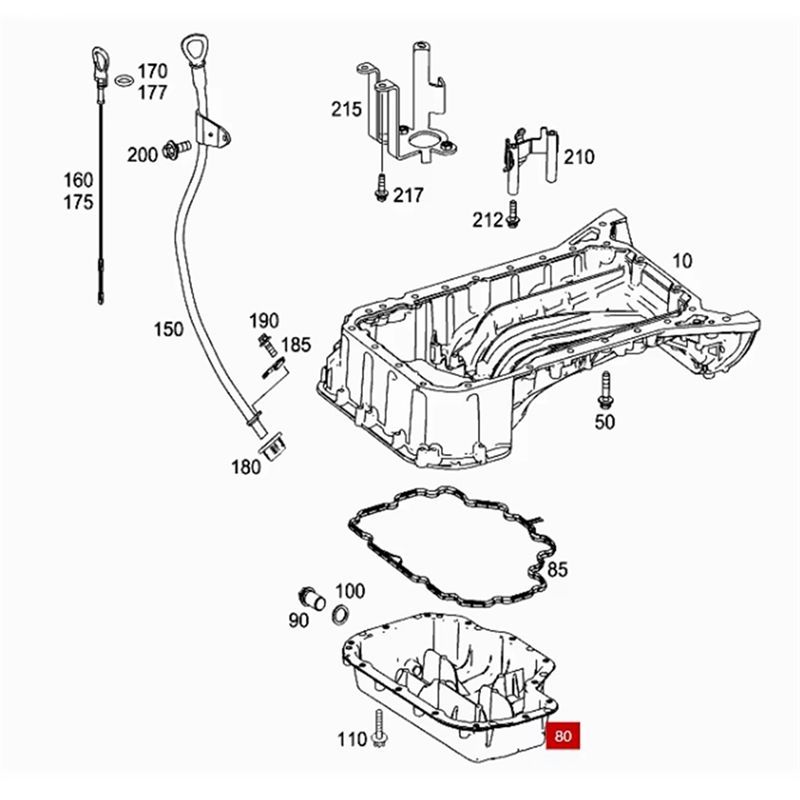 Precision New High Quality Transmission Oil Pan A1402700812 1402700812 For Maybach Brabus Carlson