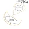 Ingemark Trendy Multi-layer Stainless Steel Gold Color Chest Chain Women Bohemian Imitation Pearl Belly Waist Chain Body Jewelry