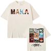 Rapper Maka Music Album Tour Cover TShirt Unisex Harajuku Hip Hop Punk Crew Neck Spring Summer Streetwear Top Tshirts