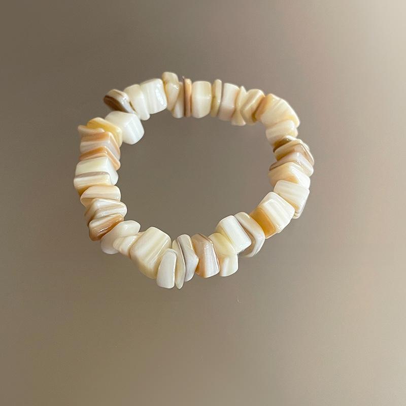 

Круглый браслет из бусин, простой темперамент, высококлассный браслет, нишевые универсальные модные украшения в праздничном стиле